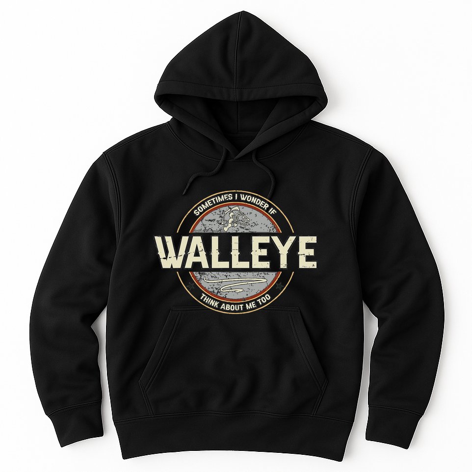Funny Fishermen Quotes Walleye Fishing Jokes Hoodie