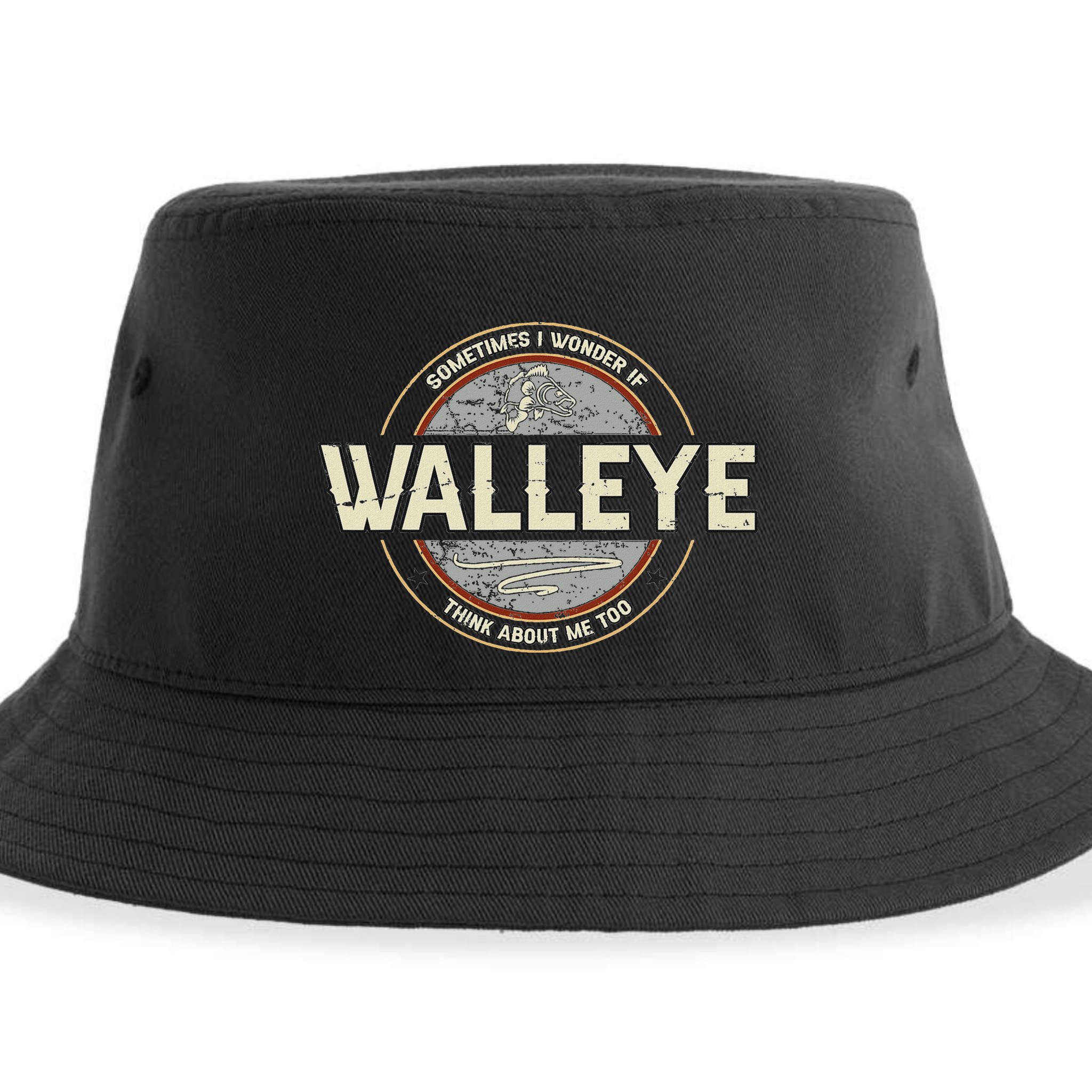 Funny Fishermen Quotes Walleye Fishing Jokes Sustainable Bucket Hat