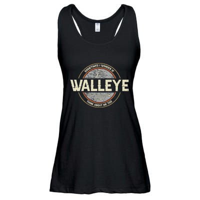 Funny Fishermen Quotes Walleye Fishing Jokes Ladies Essential Flowy Tank