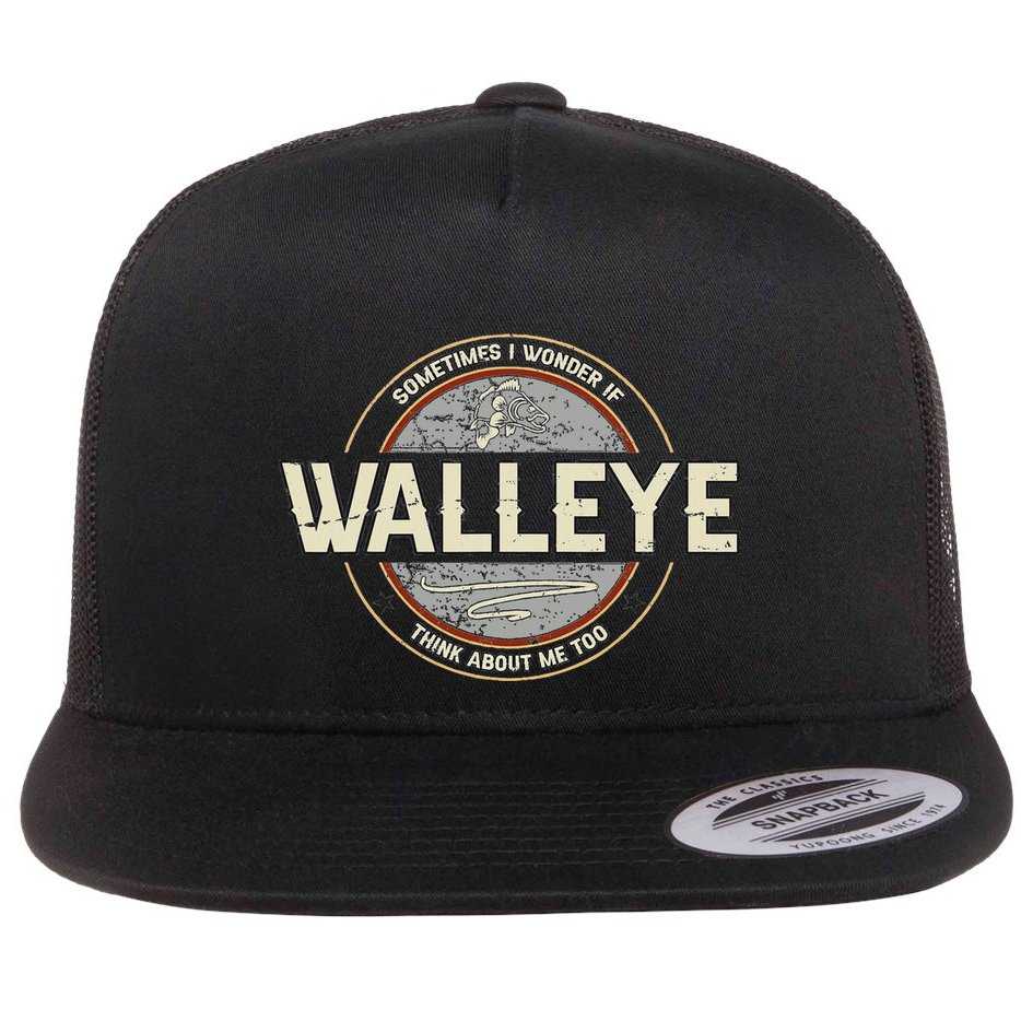 Funny Fishermen Quotes Walleye Fishing Jokes Flat Bill Trucker Hat