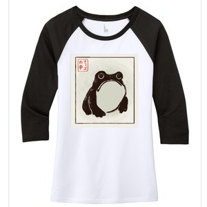 Frog. Women's Tri-Blend 3/4-Sleeve Raglan Shirt