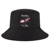 Funny Flamingo Retro Camping Car Christmas In July Tank Top Cool Comfort Performance Bucket Hat