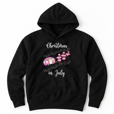 Funny Flamingo Retro Camping Car Christmas In July Tank Top Hoodie