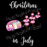 Funny Flamingo Retro Camping Car Christmas In July Tank Top Bucket Hat