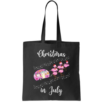 Funny Flamingo Retro Camping Car Christmas In July Tank Top Bag