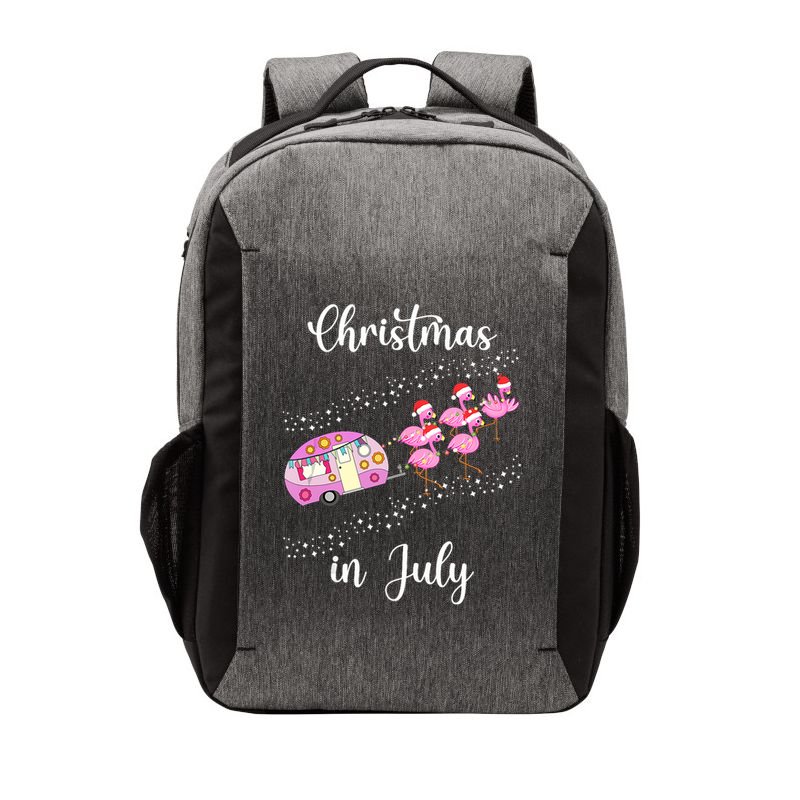 Funny Flamingo Retro Camping Car Christmas In July Tank Top Vector Backpack