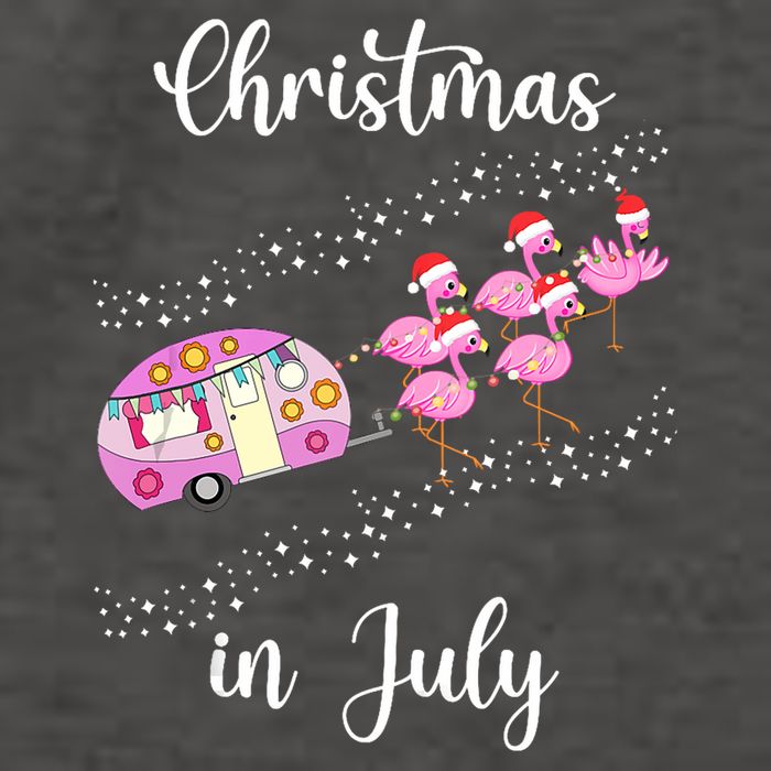 Funny Flamingo Retro Camping Car Christmas In July Tank Top Vector Backpack