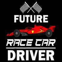 Funny Future Race Car Driver Racing Cooling Performance Crew T-Shirt