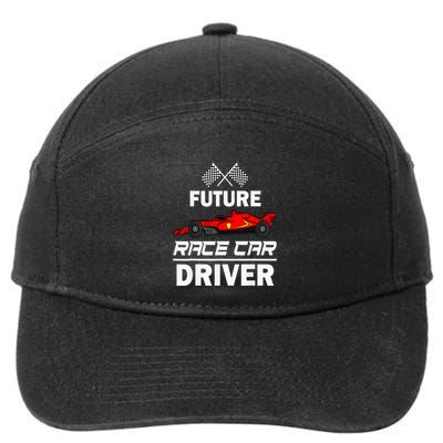 Funny Future Race Car Driver Racing 7-Panel Snapback Hat
