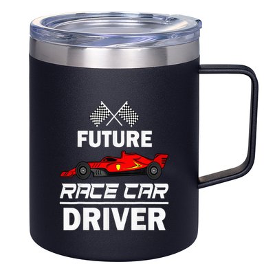 Funny Future Race Car Driver Racing 12oz Stainless Steel Coffee Mug