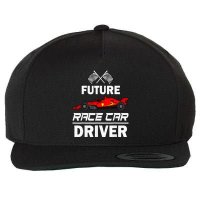 Funny Future Race Car Driver Racing Wool Snapback Cap