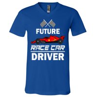 Funny Future Race Car Driver Racing V-Neck T-Shirt