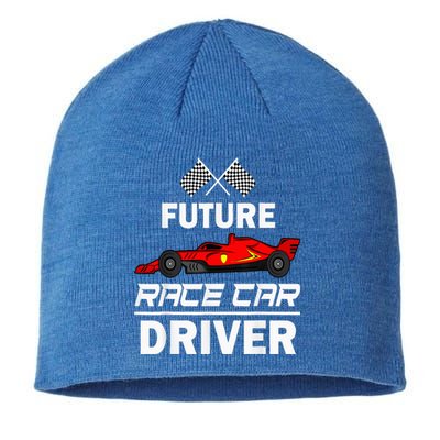 Funny Future Race Car Driver Racing Sustainable Beanie