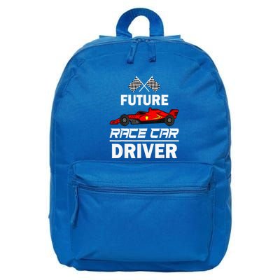 Funny Future Race Car Driver Racing 16 in Basic Backpack