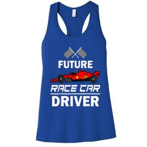 Funny Future Race Car Driver Racing Women's Racerback Tank