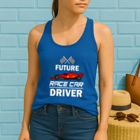 Funny Future Race Car Driver Racing Womens Tank Top