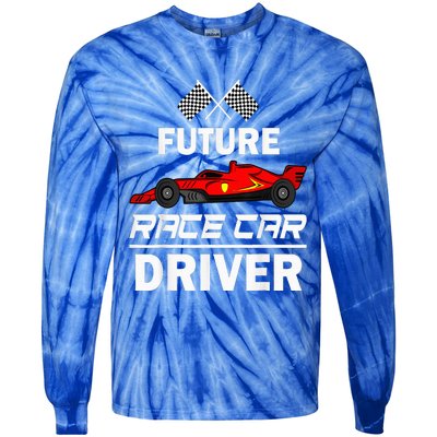 Funny Future Race Car Driver Racing Tie-Dye Long Sleeve Shirt