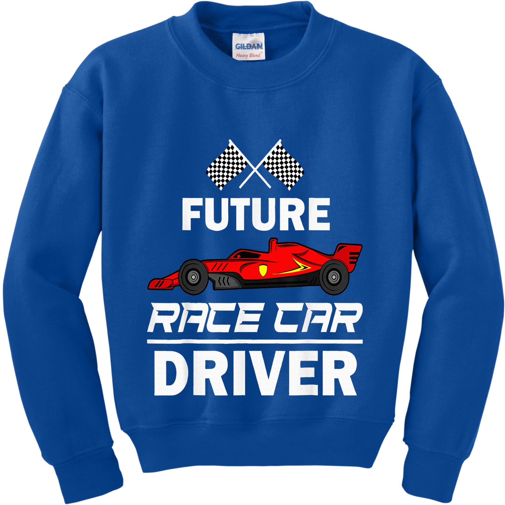 Funny Future Race Car Driver Racing Kids Sweatshirt