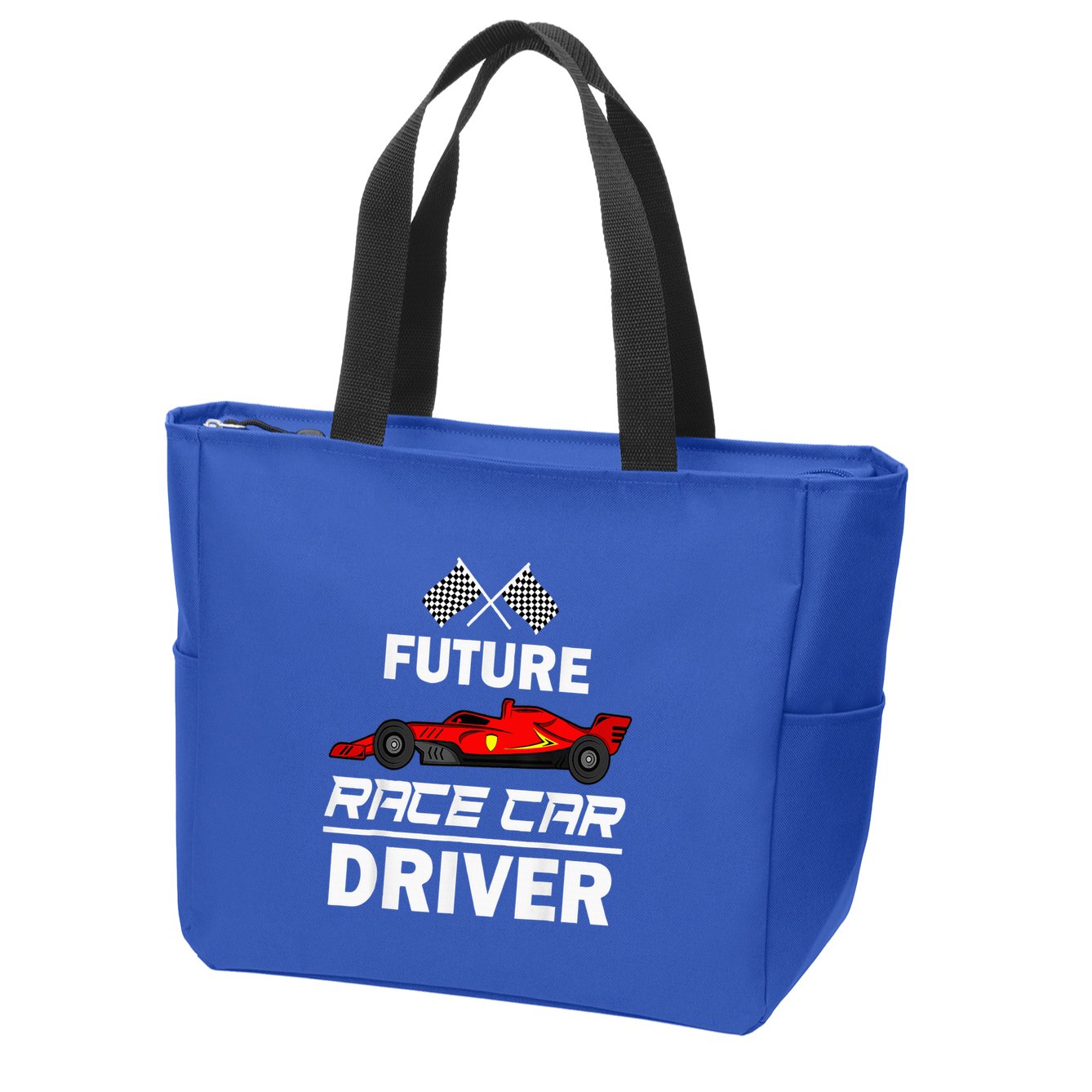 Funny Future Race Car Driver Racing Zip Tote Bag