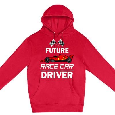 Funny Future Race Car Driver Racing Premium Pullover Hoodie