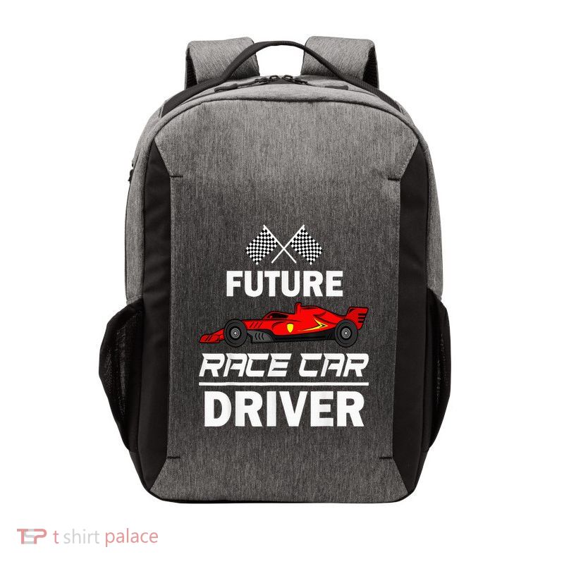 Funny Future Race Car Driver Racing Vector Backpack