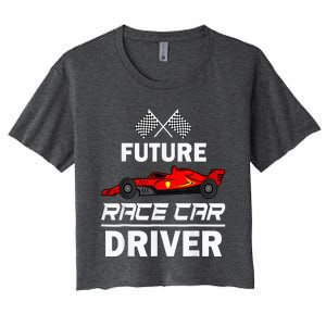 Funny Future Race Car Driver Racing Women's Crop Top Tee