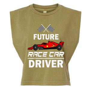 Funny Future Race Car Driver Racing Garment-Dyed Women's Muscle Tee