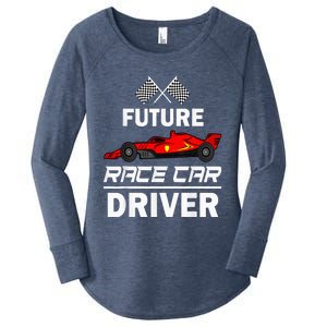 Funny Future Race Car Driver Racing Women's Perfect Tri Tunic Long Sleeve Shirt