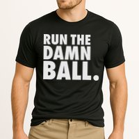 Funny Football Running Back Gift Run The Damn Ball Cooling Performance Crew T-Shirt