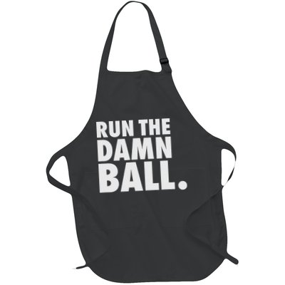 Funny Football Running Back Gift Run The Damn Ball Apron