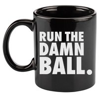 Funny Football Running Back Gift Run The Damn Ball 11oz C Handle Ceramic Mug