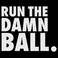 Funny Football Running Back Gift Run The Damn Ball 16 in Basic Backpack