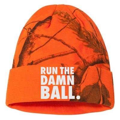 Funny Football Running Back Gift Run The Damn Ball Kati Licensed 12" Camo Beanie