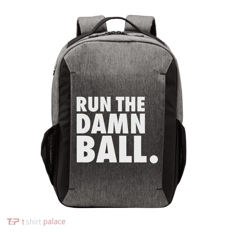 Funny Football Running Back Gift Run The Damn Ball Vector Backpack