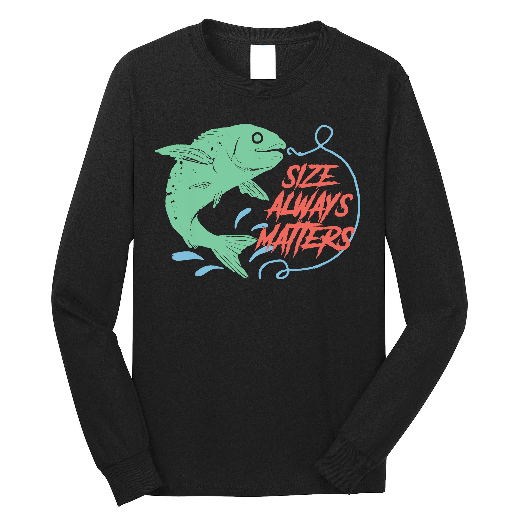 Funny Fishing Rod Fish - Fisherman Long Sleeve Shirt