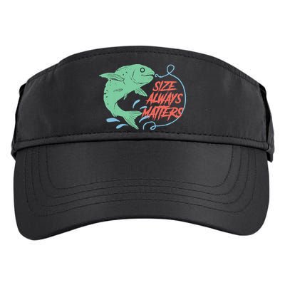 Funny Fishing Rod Fish - Fisherman Adult Drive Performance Visor