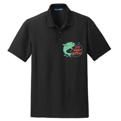 Funny Fishing Rod Fish - Fisherman Dry Zone Grid Polo