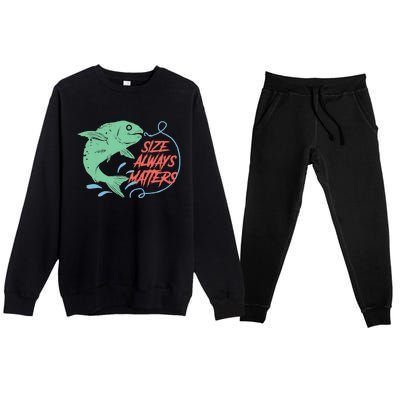 Funny Fishing Rod Fish - Fisherman Premium Crewneck Sweatsuit Set