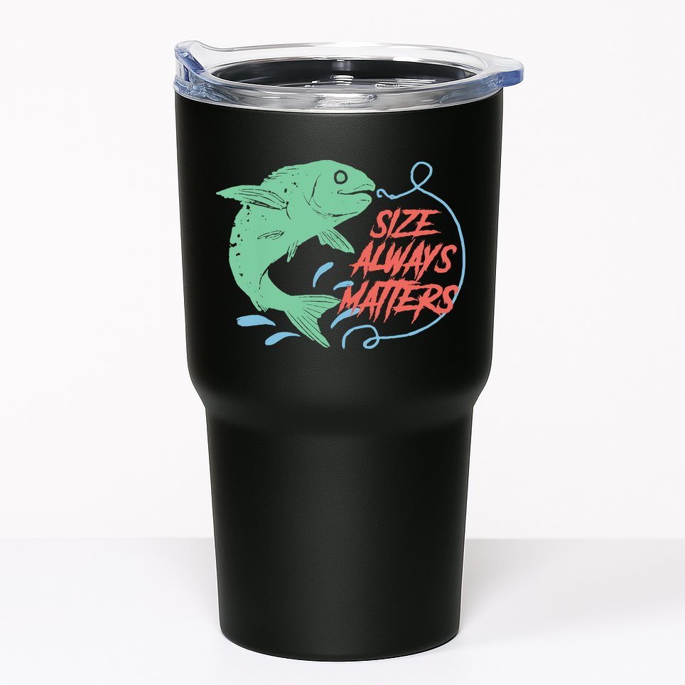 Funny Fishing Rod Fish - Fisherman Tumbler