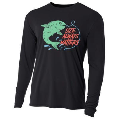 Funny Fishing Rod Fish - Fisherman Cooling Performance Long Sleeve Crew