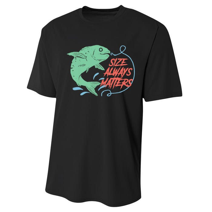 Funny Fishing Rod Fish - Fisherman Performance Sprint T-Shirt