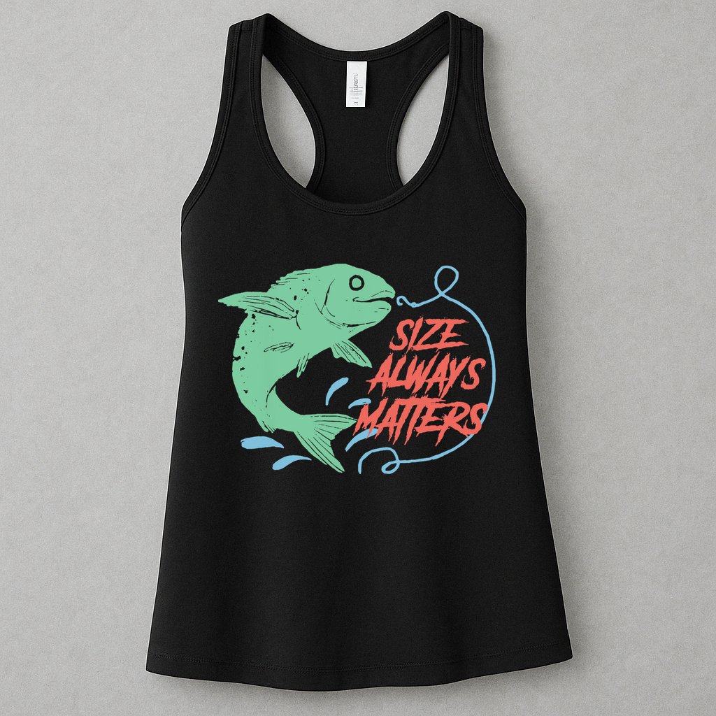Funny Fishing Rod Fish - Fisherman Womens Tank Top