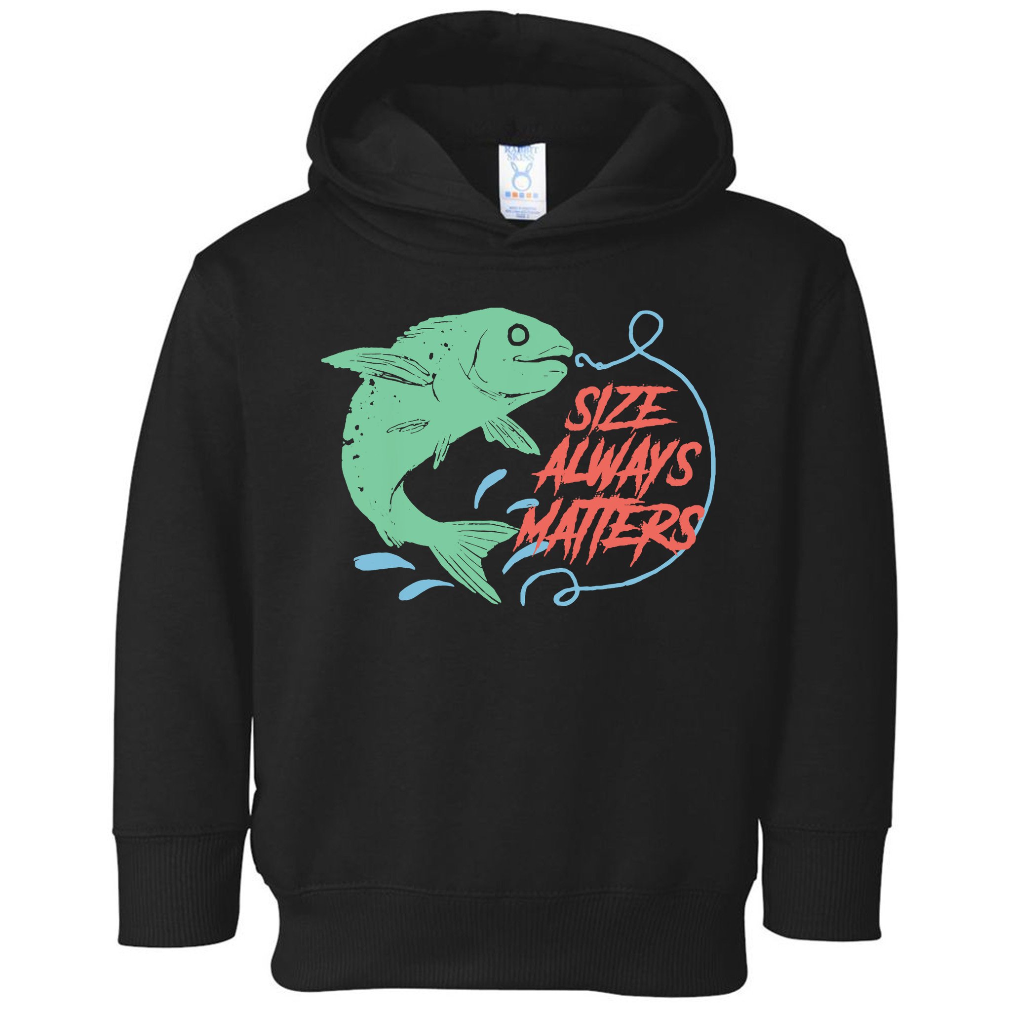 Funny Fishing Rod Fish - Fisherman Toddler Hoodie