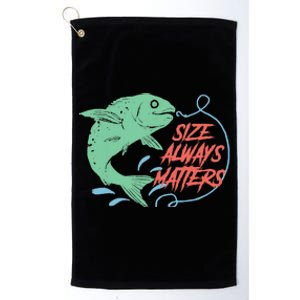 Funny Fishing Rod Fish - Fisherman Platinum Collection Golf Towel