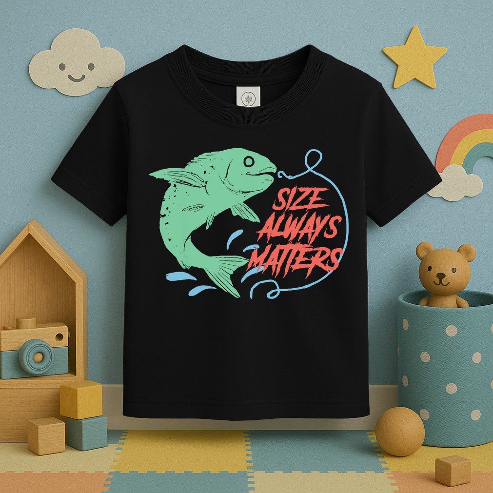Funny Fishing Rod Fish - Fisherman Toddler T-Shirt