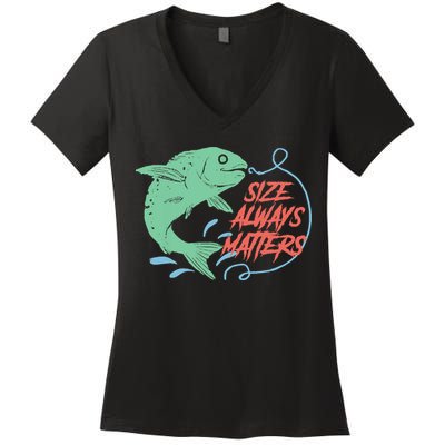 Funny Fishing Rod Fish - Fisherman Women's V-Neck T-Shirt