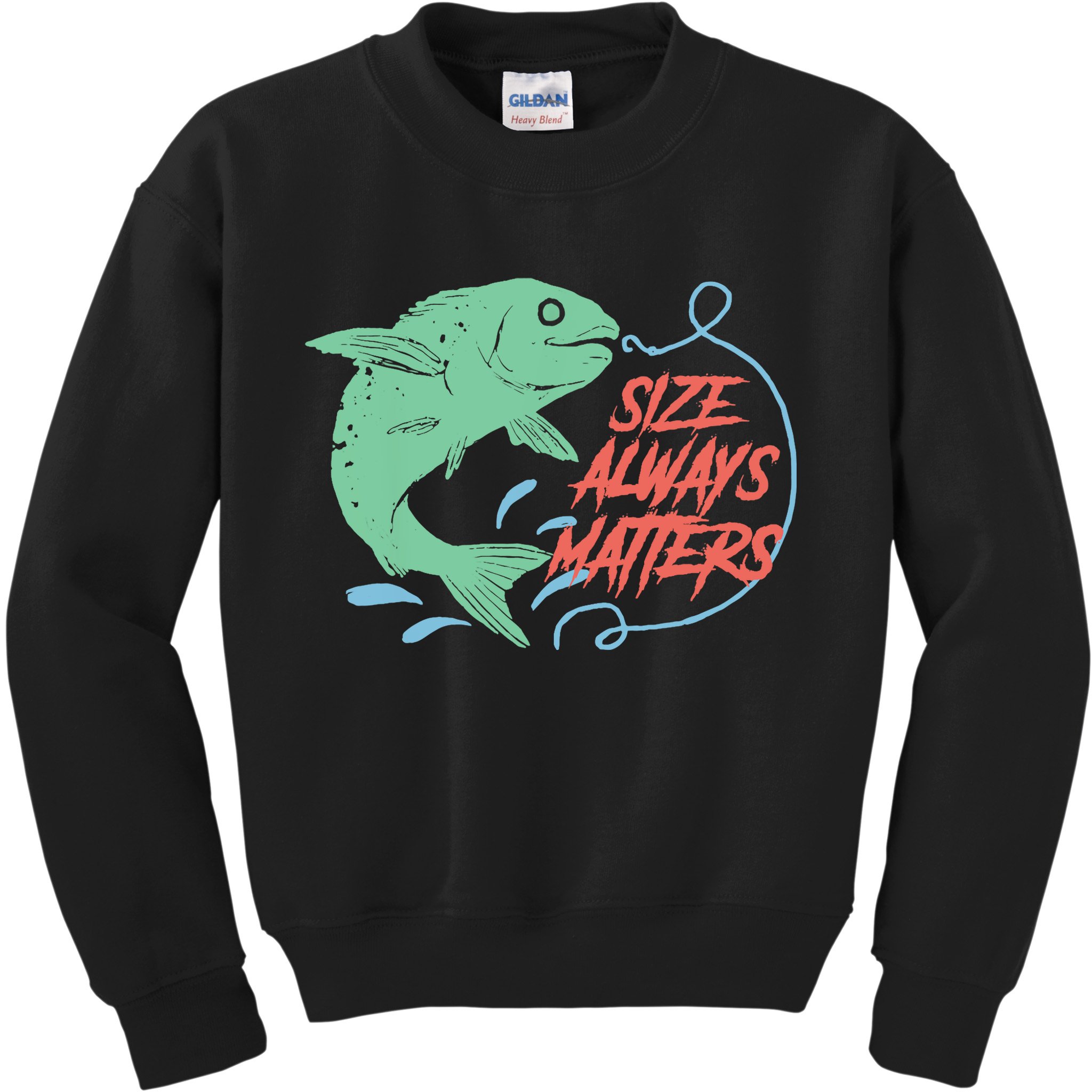 Funny Fishing Rod Fish - Fisherman Kids Sweatshirt