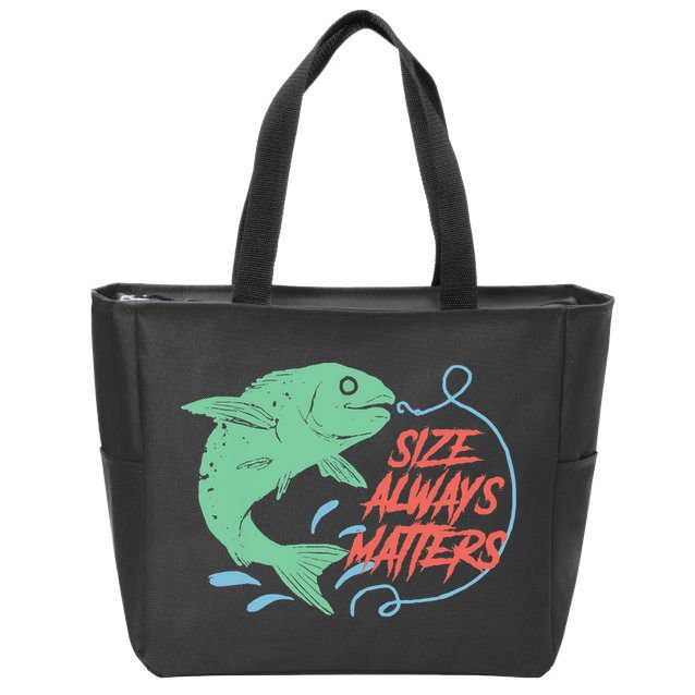 Funny Fishing Rod Fish - Fisherman Zip Tote Bag