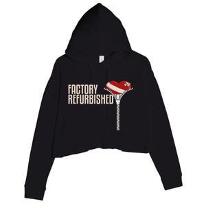 Funny Factory Refurbished Gift Open Heart Surgery Survivors Gift Crop Fleece Hoodie