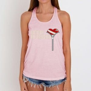 Funny Factory Refurbished Gift Open Heart Surgery Survivors Gift Women's Knotted Racerback Tank